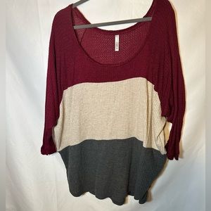 Chic Soul Color Blocked Tunic